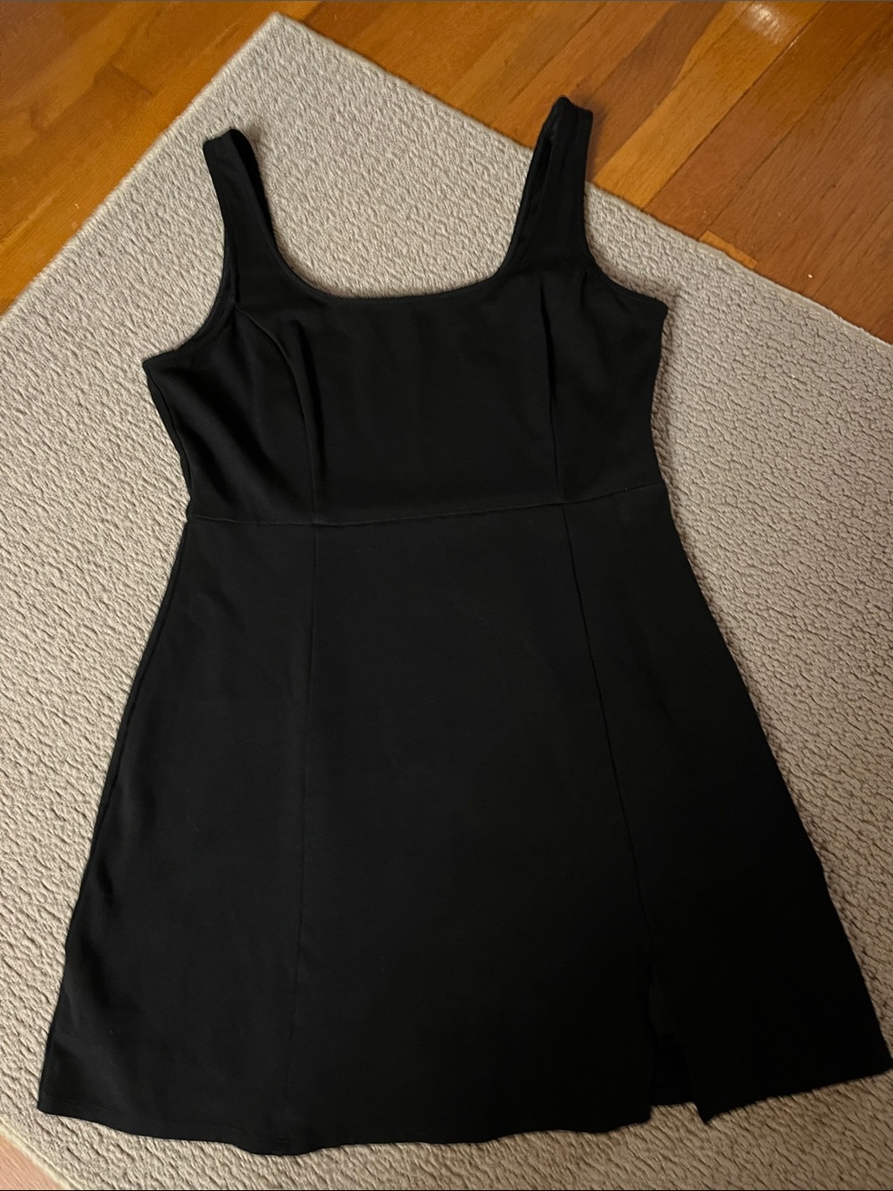 LULS XL Black Square-Neck Women's MINI Dress